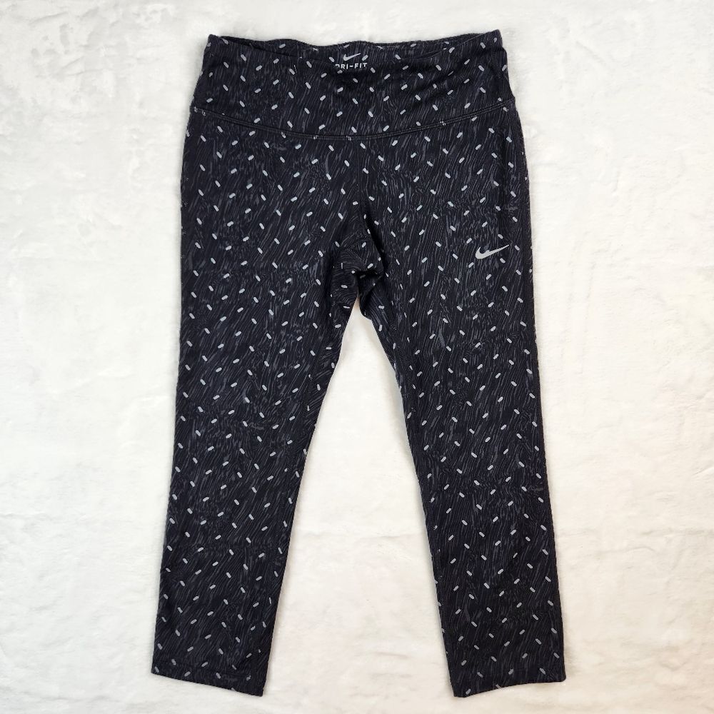 Nike Dri-Fit Lux Capri Crop Leggings 799820-010 Womens Sz S